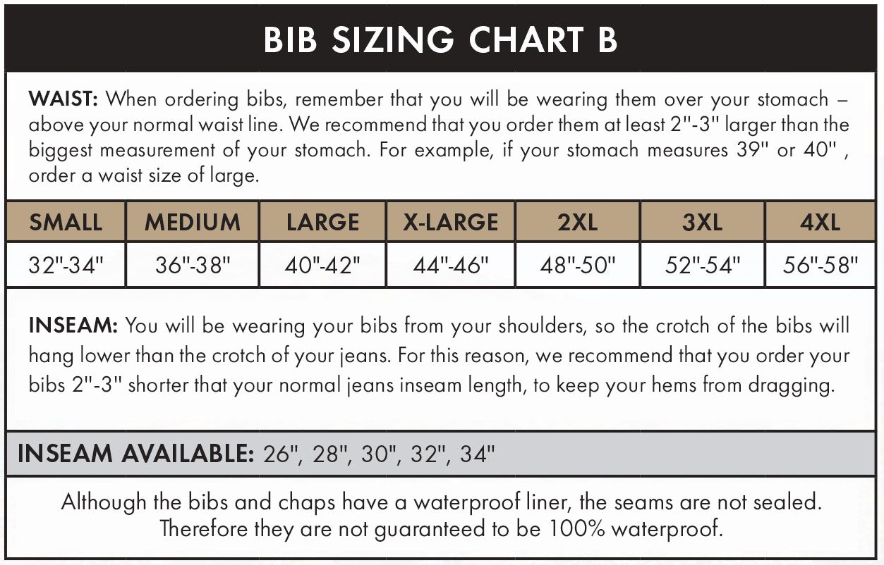 HIGH-N-DRY BIBS WATERPROOF, BRIARPROOF