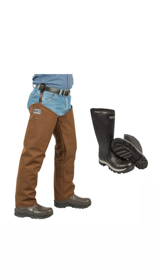 BRIARPROOF SNAKE PROTECTOR FROGLEGS WITH QUATRO NON-INSULATED BOOT