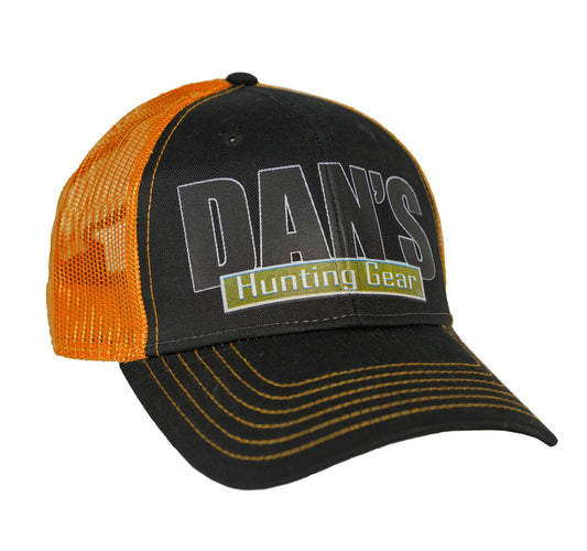 DAN'S ORANGE MESH LOGO CAP